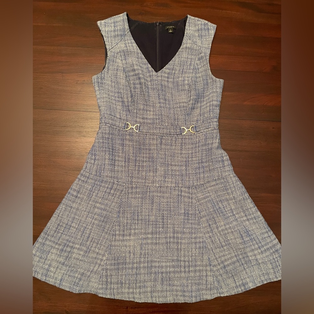Ann Taylor Blue Sleeveless Dress
